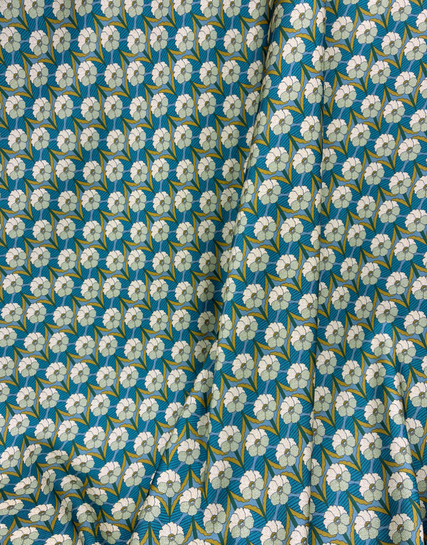 Liberty Fabrics Bickington Satin Viscose, Chevron A