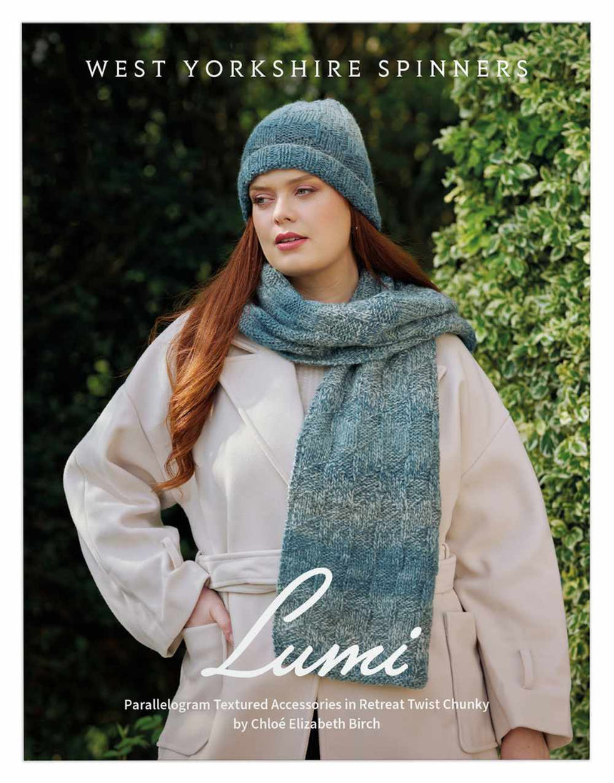 Lumi Hat & Scarf Knitting Pattern for Retreat Twist Chunky Yarn, Chloe Birch