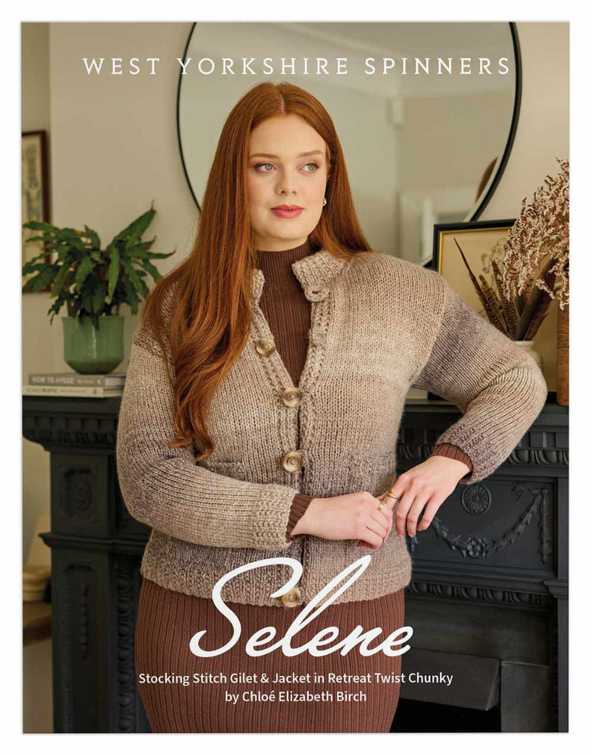 Selene Gilet & Jacket Knitting Pattern for Retreat Twist Chunky Yarn, Chloe Birch