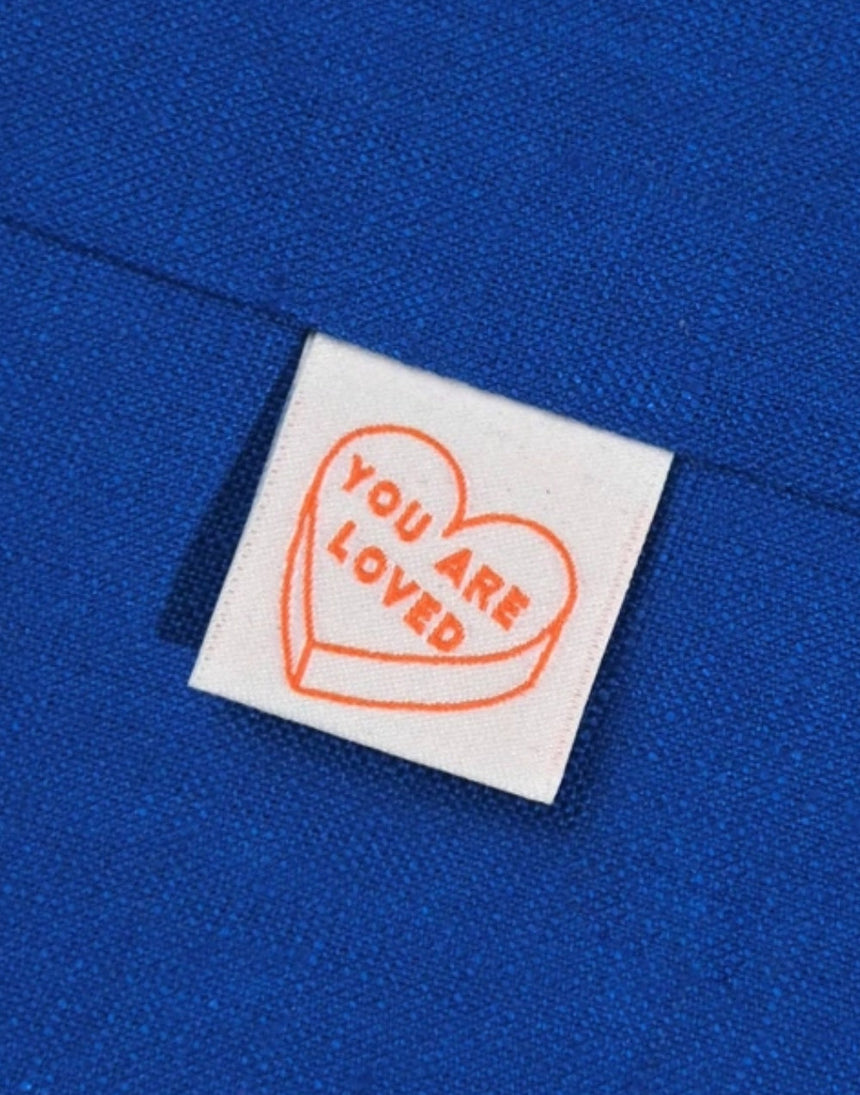 You Are Loved Woven Labels, pack of 6, Kylie and the Machine