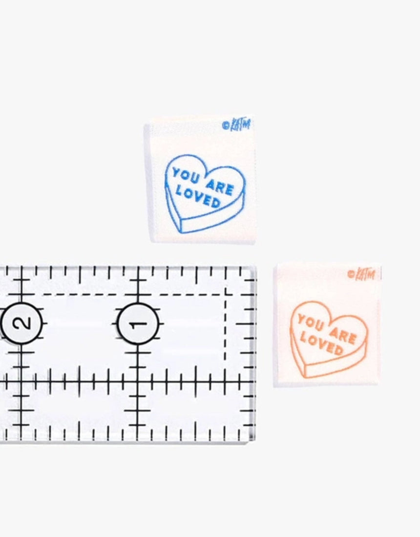 You Are Loved Woven Labels, pack of 6, Kylie and the Machine