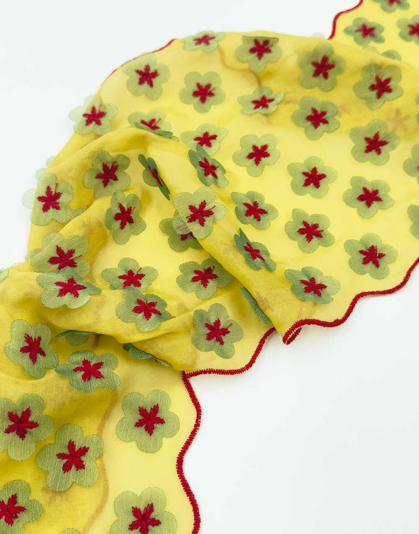 Silk Flower Trim by Albert Guegain