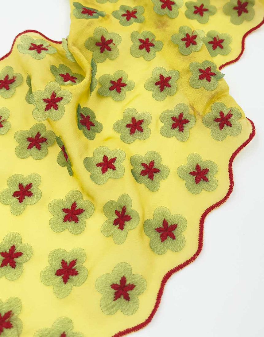 Silk Flower Trim by Albert Guegain