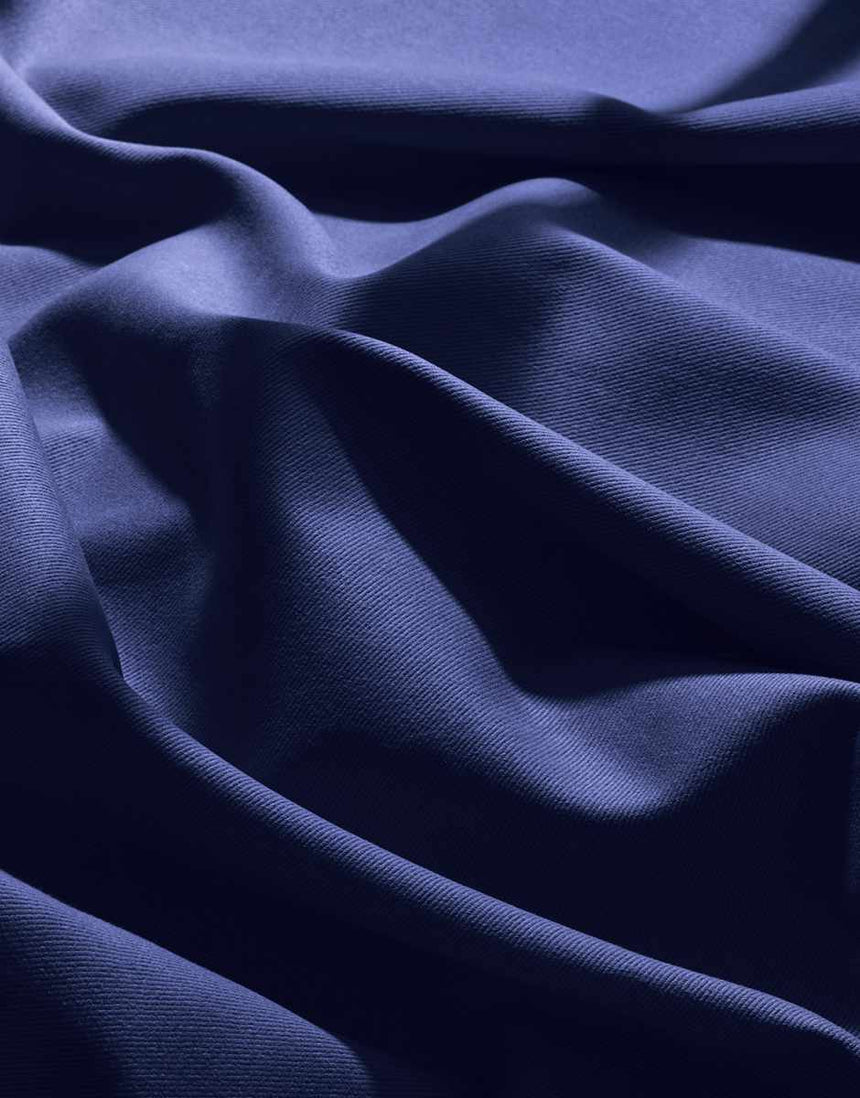 Blue Cotton Gabardine Twill Fabric, Atelier Brunette