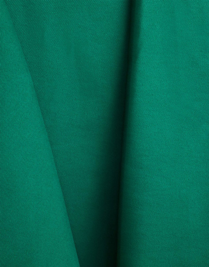 Juicy Green Cotton Gabardine Twill Fabric, Atelier Brunette