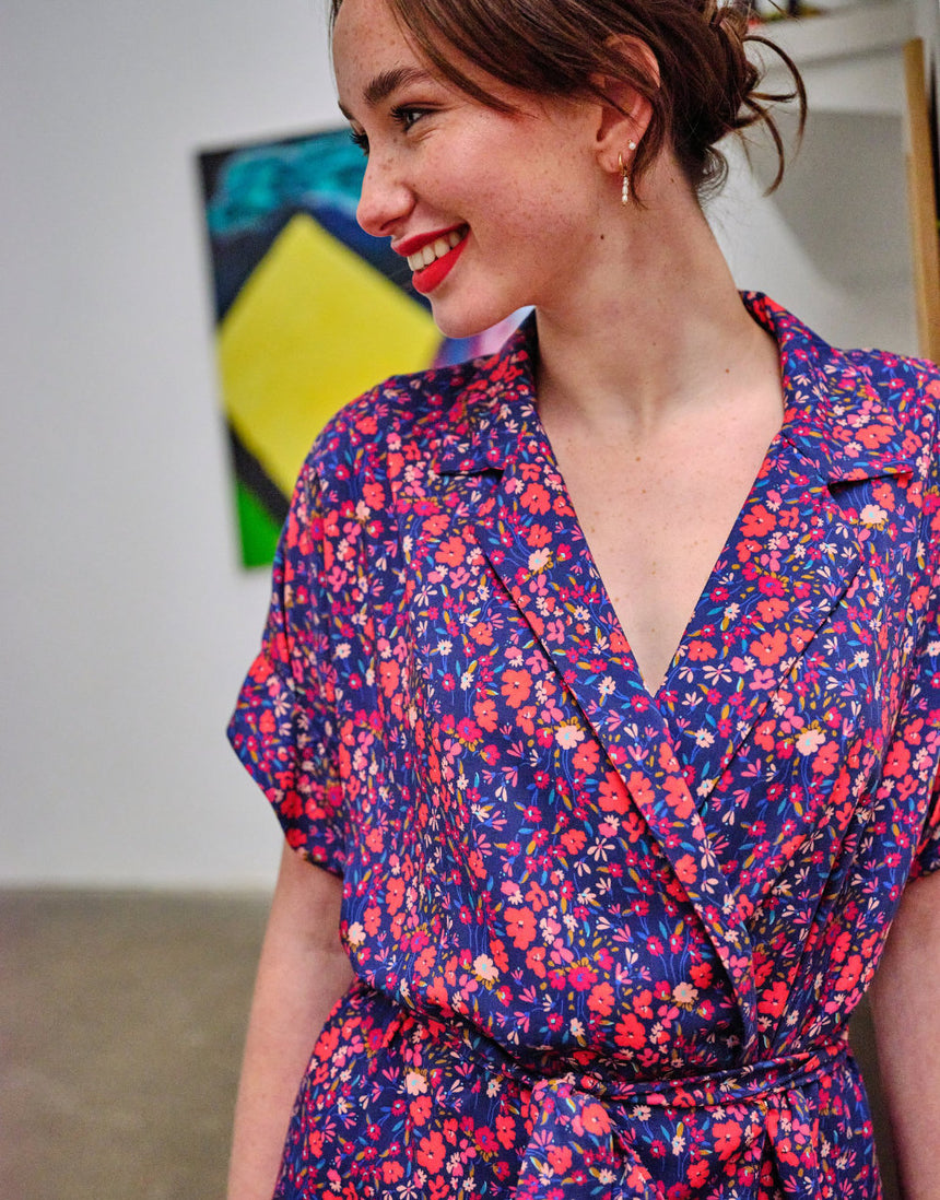 Florence Wrap Dress Sewing Pattern, Atelier Jupe