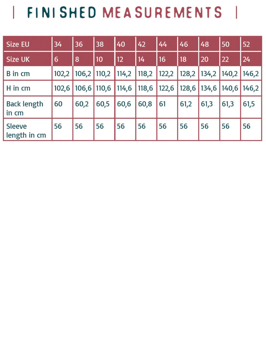 Julia Sweater Sewing Pattern, Atelier Jupe