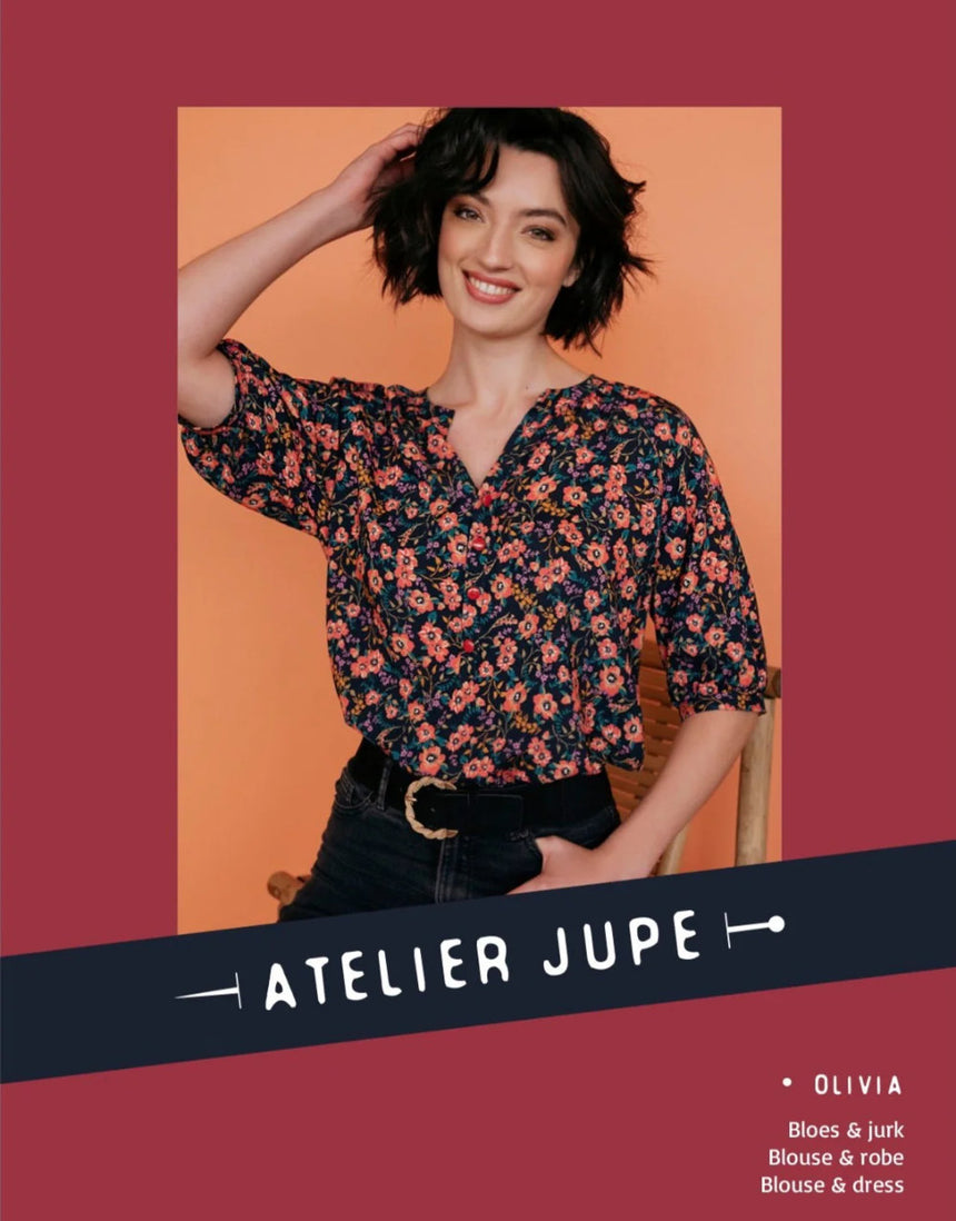 Olivia Blouse & Dress Sewing Pattern, Atelier Jupe