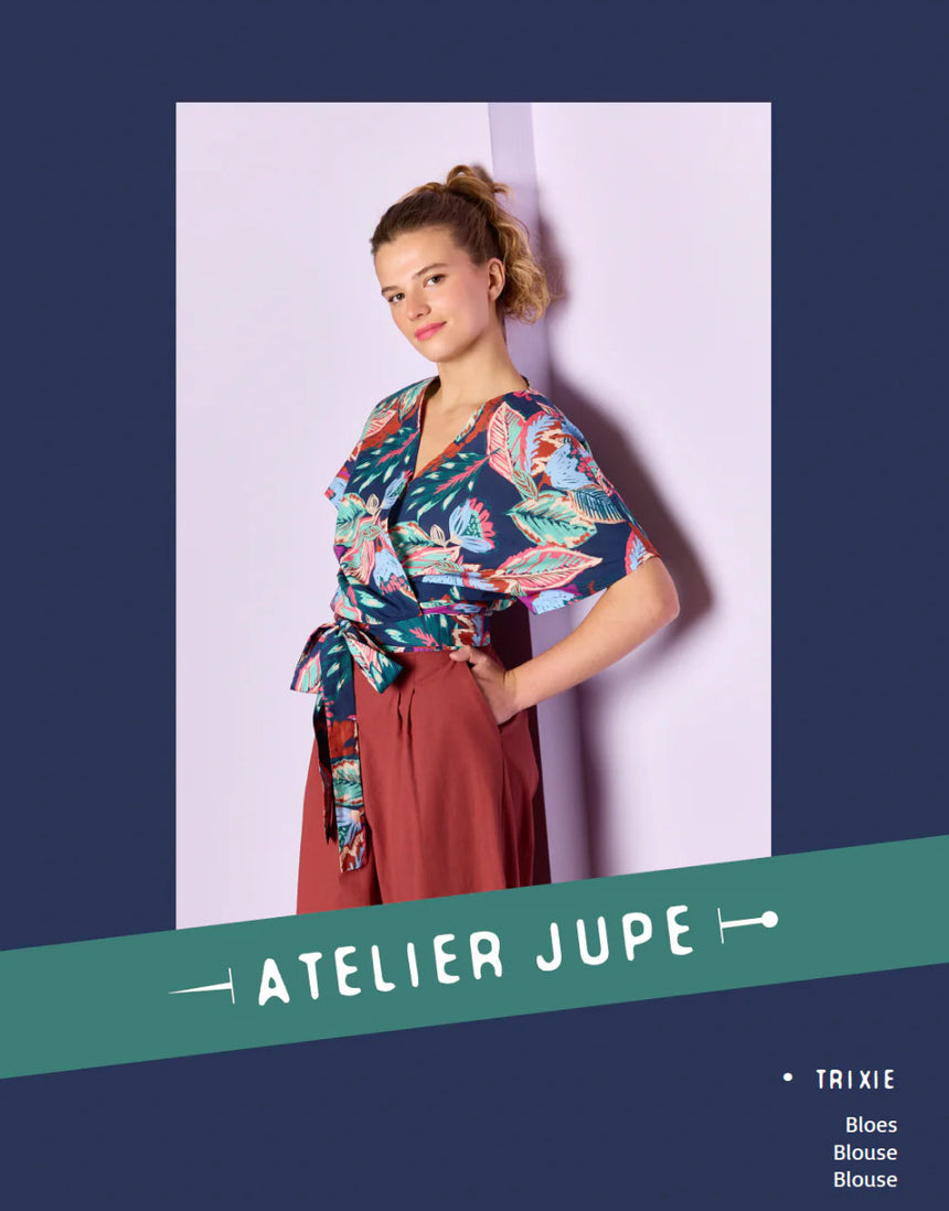 Trixie Blouse Sewing Pattern, Atelier Jupe