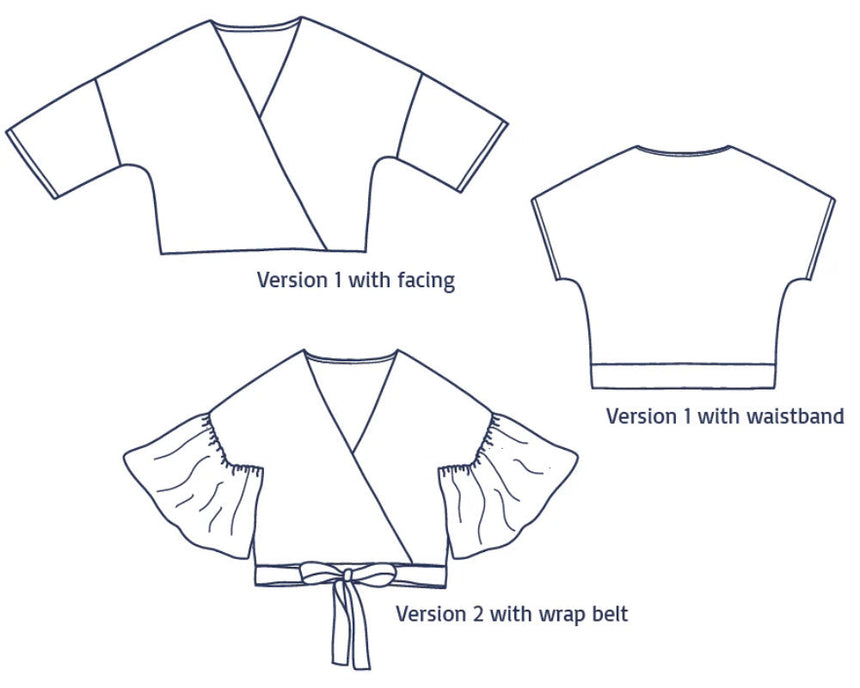Trixie Blouse Sewing Pattern, Atelier Jupe