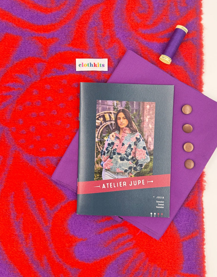 Julia Sweater Limited Edition Wool-Fleece Dressmaking Kit, Atelier Jupe