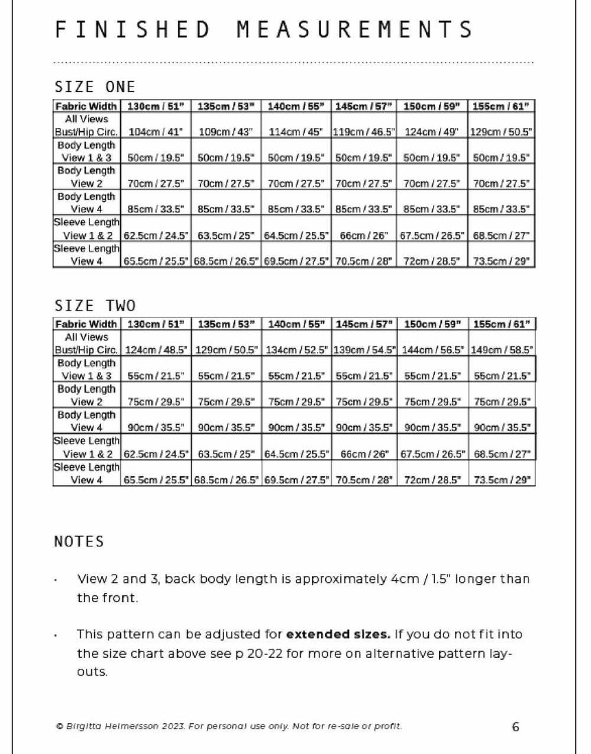 Tie Top Zero Waste Sewing PDF Pattern, Birgitta Helmersson