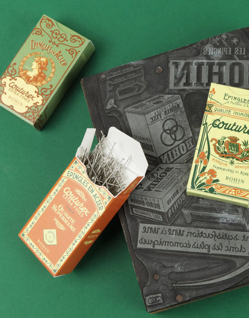 Bohin Couturex Extra Fine Sewing Pins Vintage Box