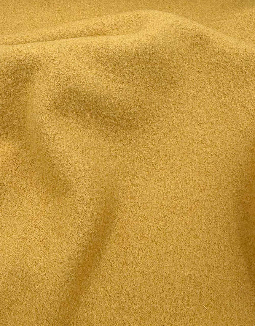 Ochre 100% Boiled Wool Fabric