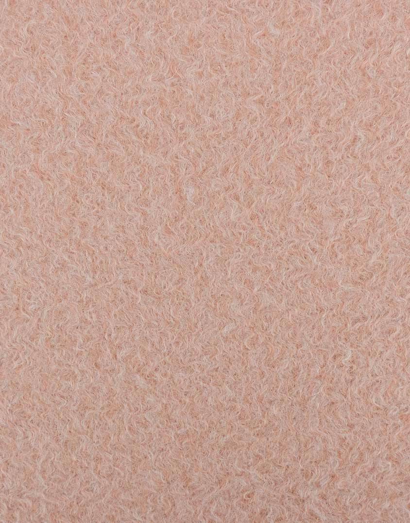 Rose Bouclé Melange Coating Fabric