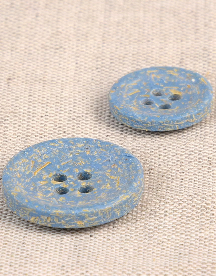Natural Rice Husk Buttons, 20mm