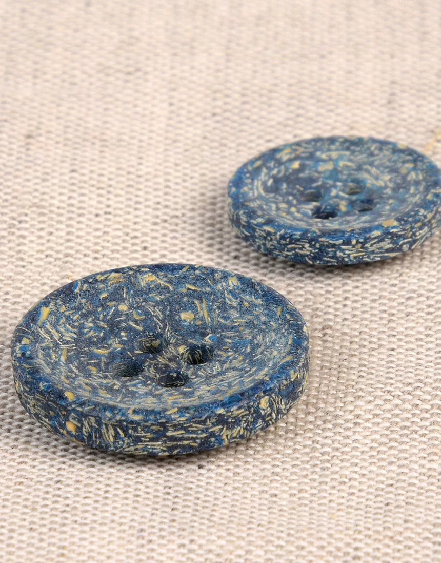 Natural Rice Husk Buttons, 20mm
