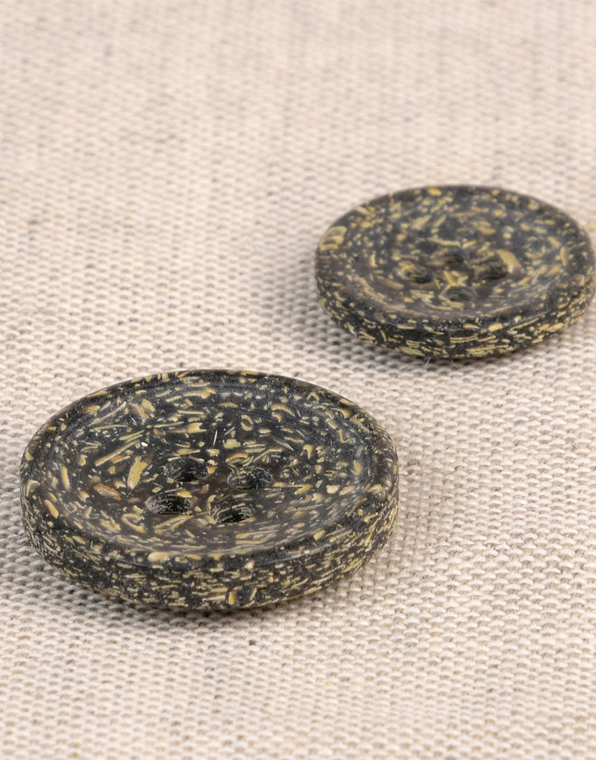 Natural Rice Husk Buttons, 20mm
