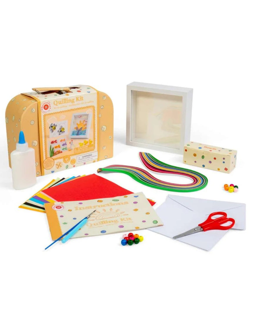 Paper Quilling Craft Kit Suitacse for Kids, Buttonbag