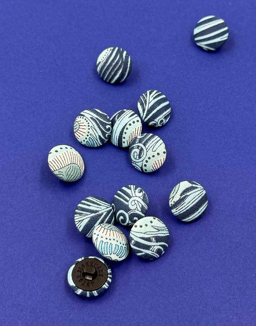 Liberty Fabrics Shank Buttons x 1 Button, 15mm, Cesar