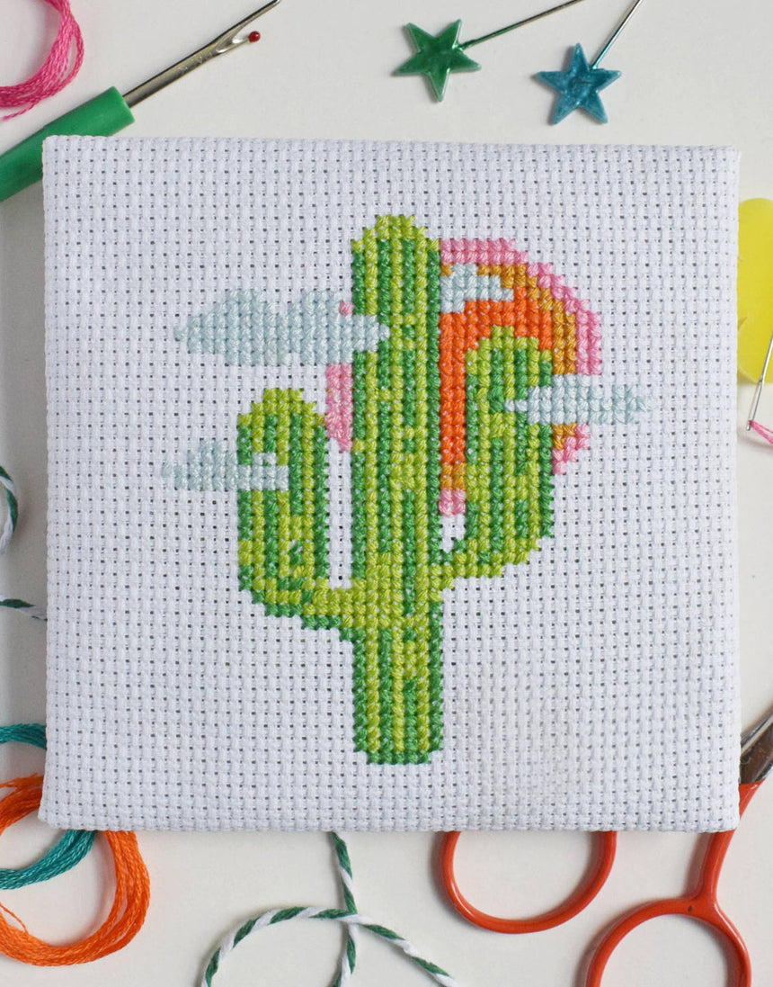 Cactus Mini Embroidery Kit, The Make Arcade