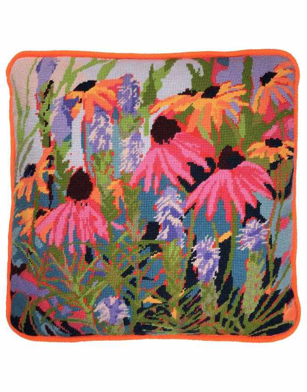 Pink Daisies Tapestry Kit, Celia Lewis