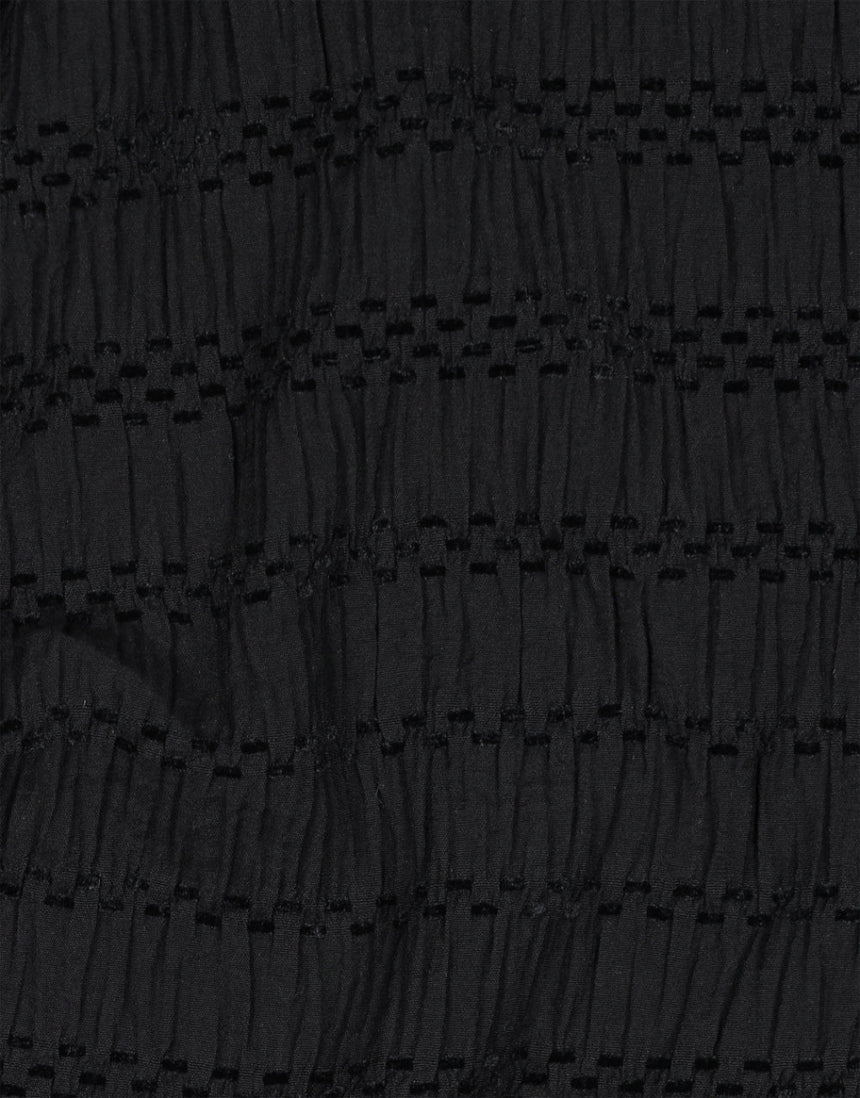 Black Chenille Jacquard Fabric