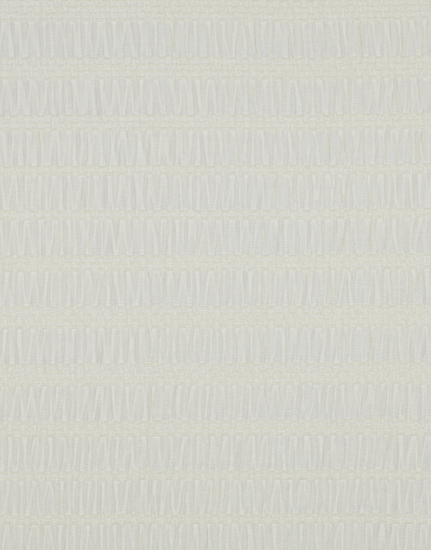 Ecru Chenille Jacquard Fabric