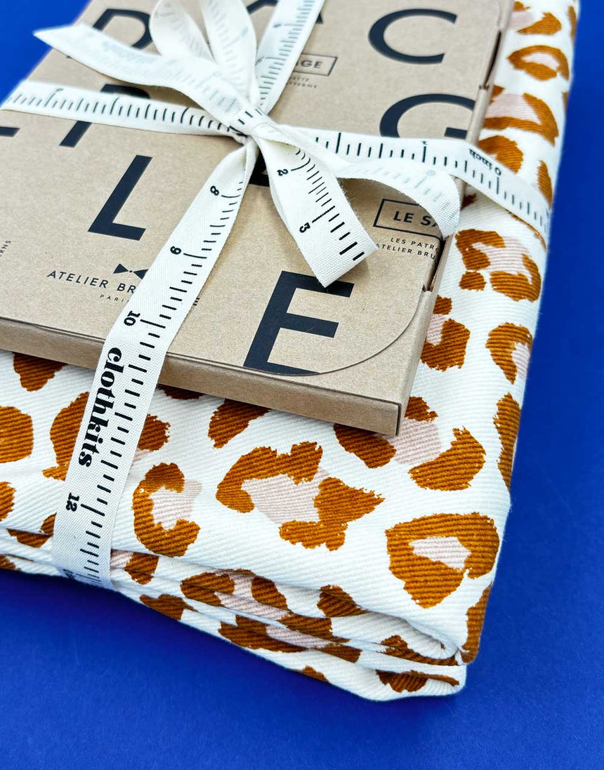 Sac de Plage – XXL Beach Bag Sewing Kit in Leony Leopard