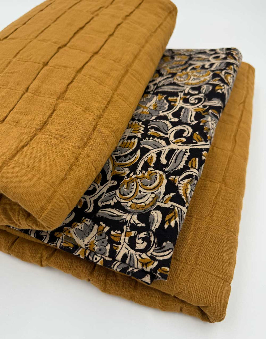 Clothkits® Reversible Boxy Jacket Kit - Quilted Cotton Jacquard & Bagru Block Print