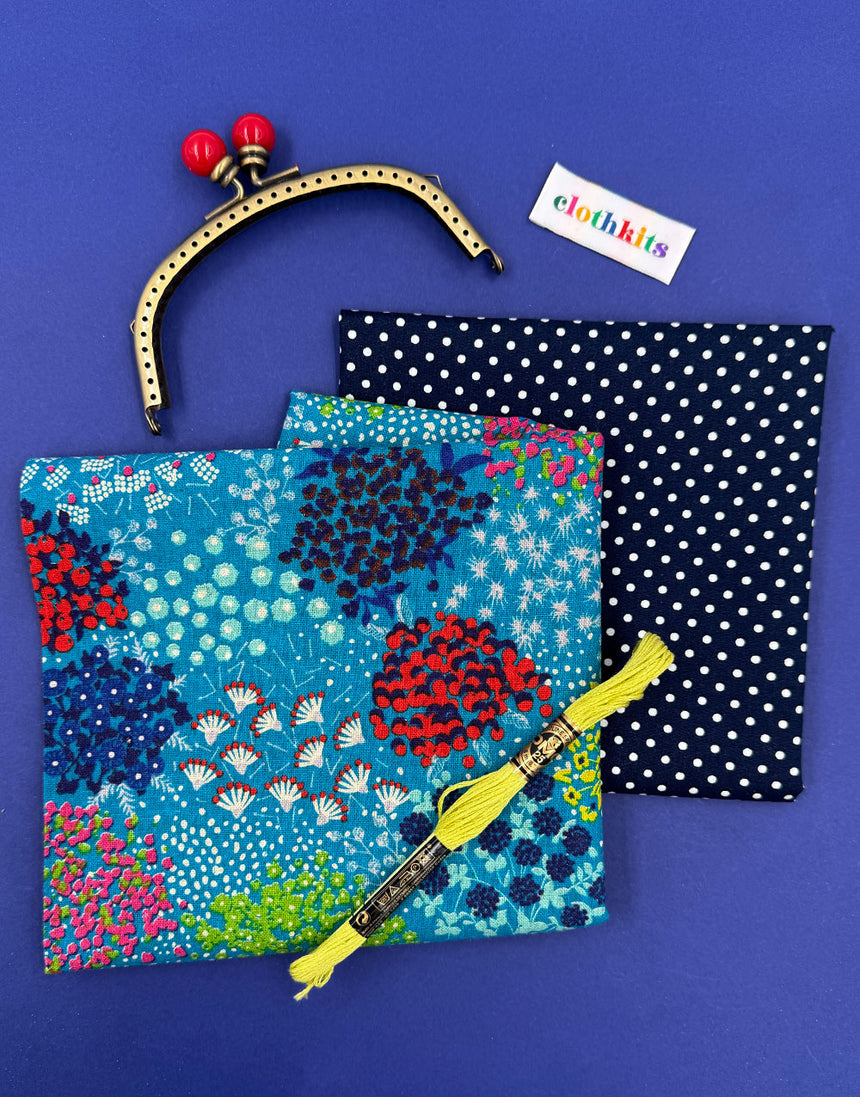 Echino Clasp Purse Clothkits® Sewing Kit, Various Colours