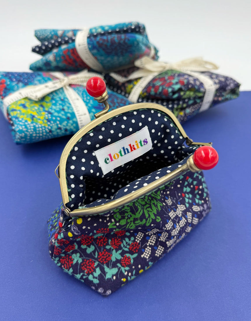 Echino Clasp Purse Clothkits® Sewing Kit, Various Colours