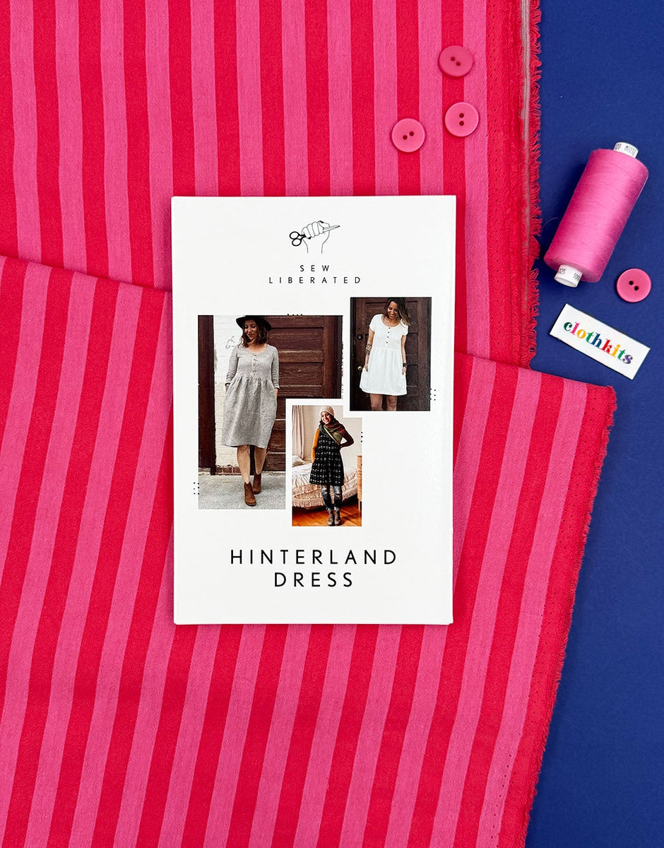 Striped Hinterland Dress Complete Dressmaking Kit, Sew Liberated ...