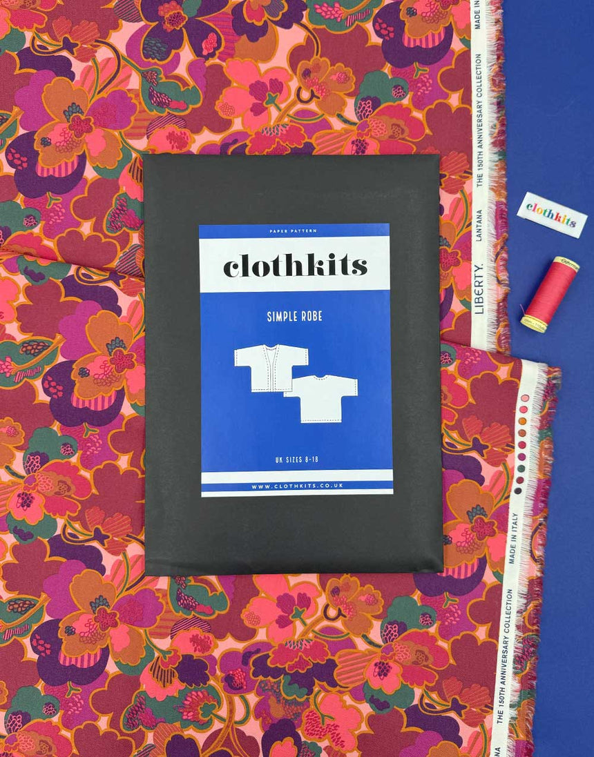Clothkits® Simple Robe Kit in Liberty Lantana Prospect Flower