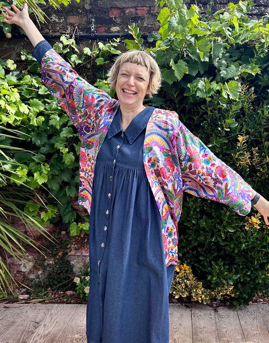 Liberty Silk Simple Robe Dressmaking Kit, Clothkits®