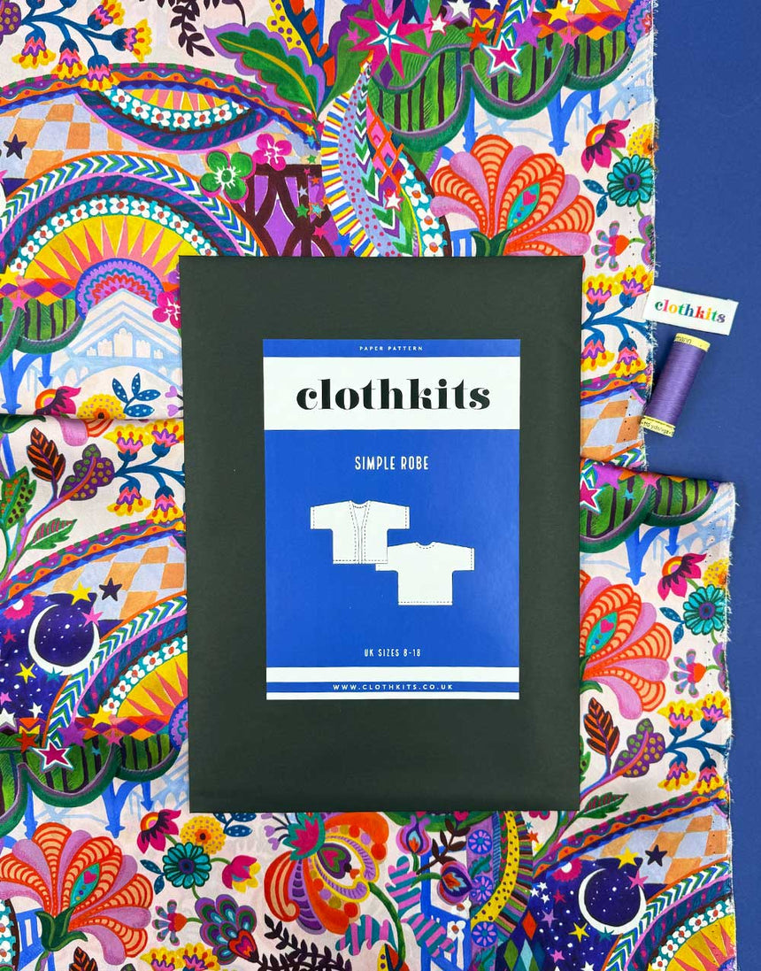 Liberty Silk Simple Robe Dressmaking Kit, Clothkits®
