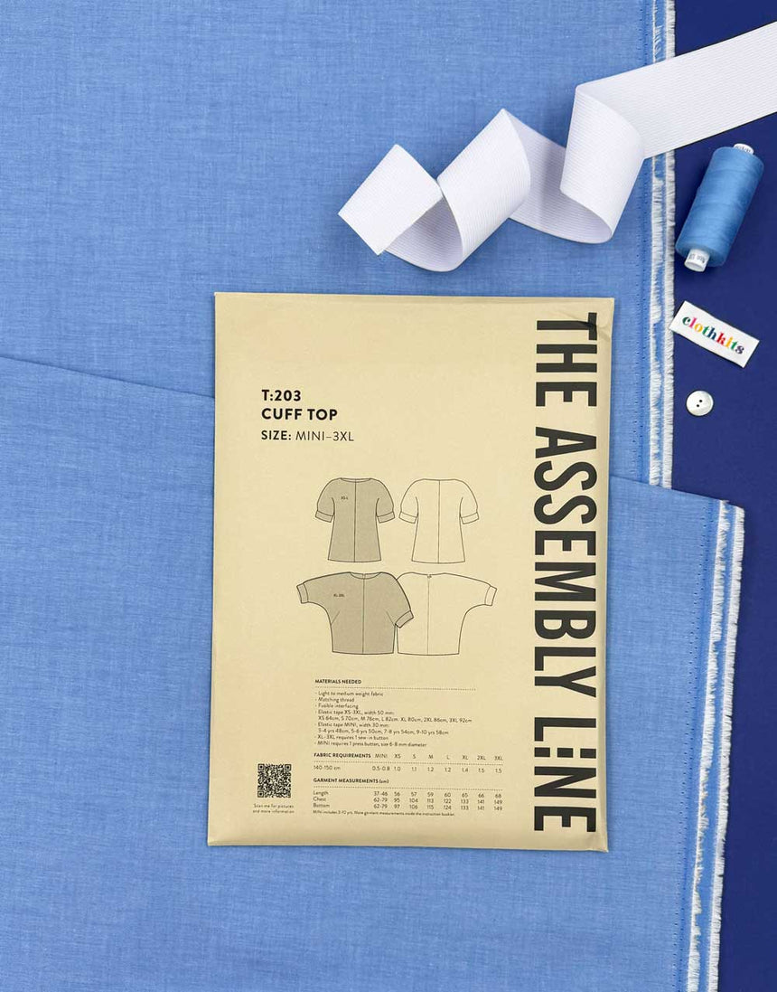 Chambray Cuff Top Complete Dressmaking Kit, The Assembly Line