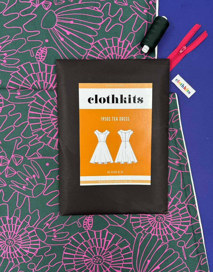 Clothkits® 1950s Tea Dress Kit in Cotton Poplin
