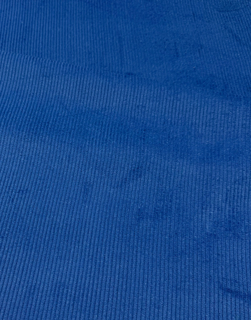 Royal Blue 8 Wale Cotton Corduroy Fabric