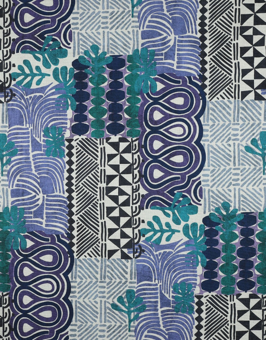 Indigo Ritual Cotton Canvas Fabric