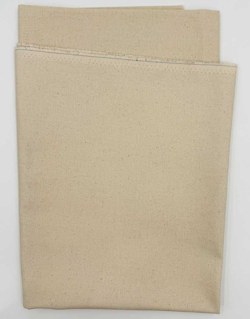 Natural Seeded Cotton Canvas Fabric