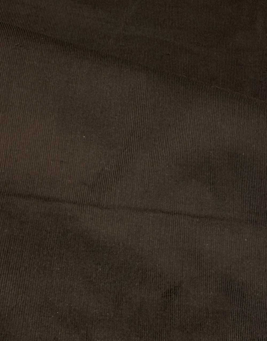 Chocolate Brown Cotton 21 Wale Cotton Needlecord Fabric