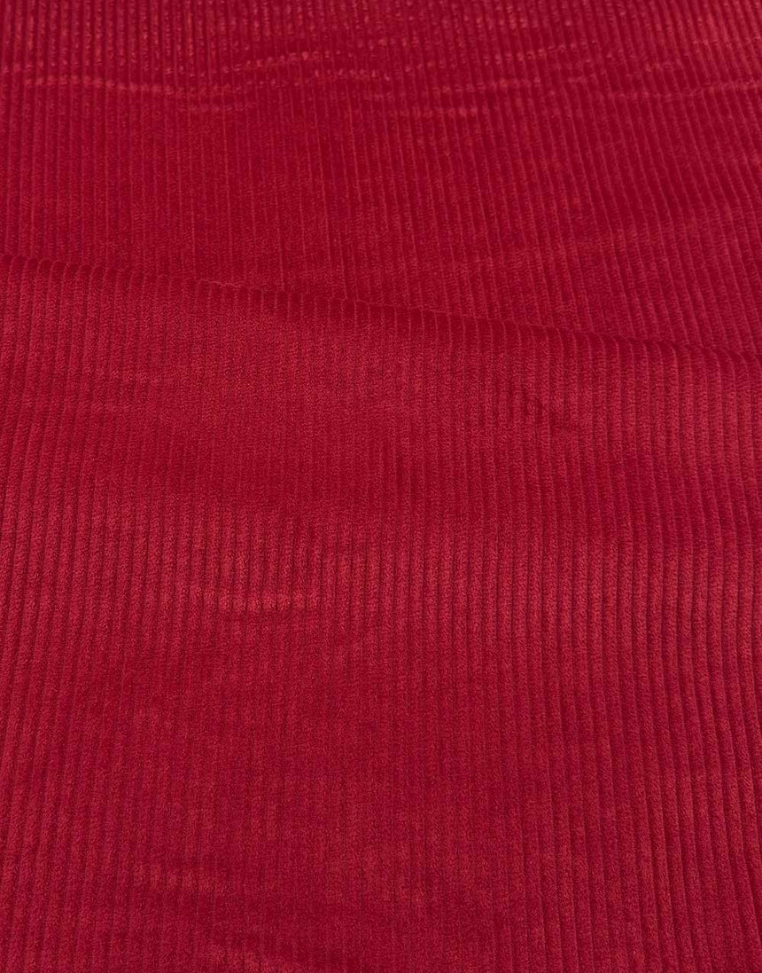 Dark Red 4.5 Wale Jumbo Cotton Corduroy Fabric