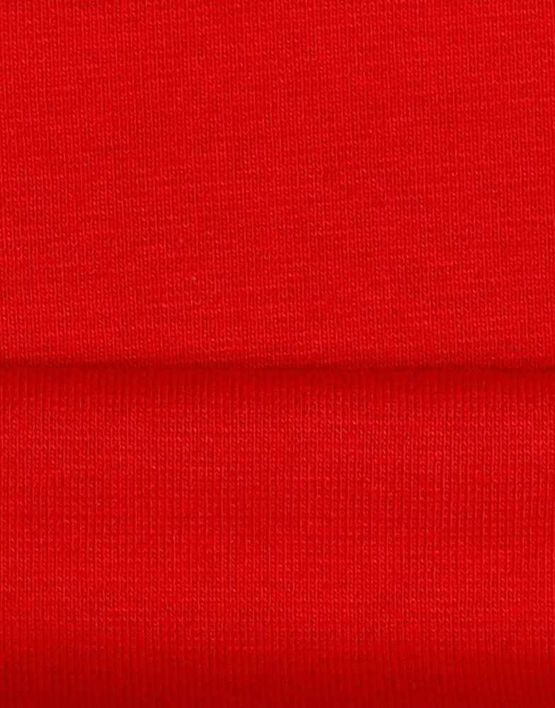 Tomato Red Organic Tubular Rib Knit