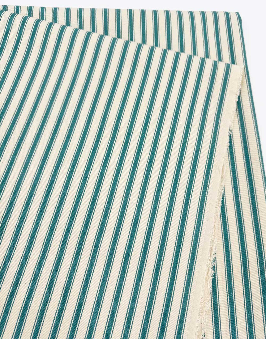 Baltic Cotton Ticking Stripe Fabric
