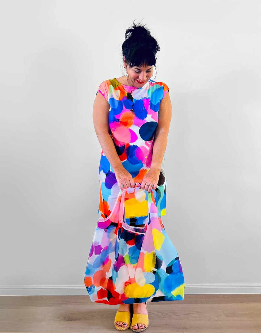 Colour Splat Cotton Linen Fabric, Doops Designs