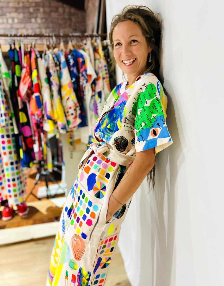 Large Scale - The Artist's Way Cotton Linen Fabric, Doops Designs