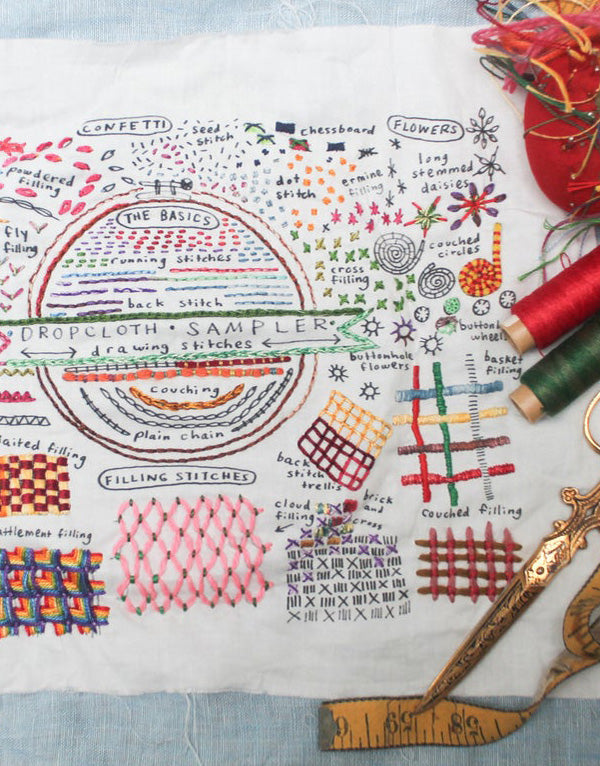 Drawing Stitches Embroidery Sampler Kit by Dropcloth