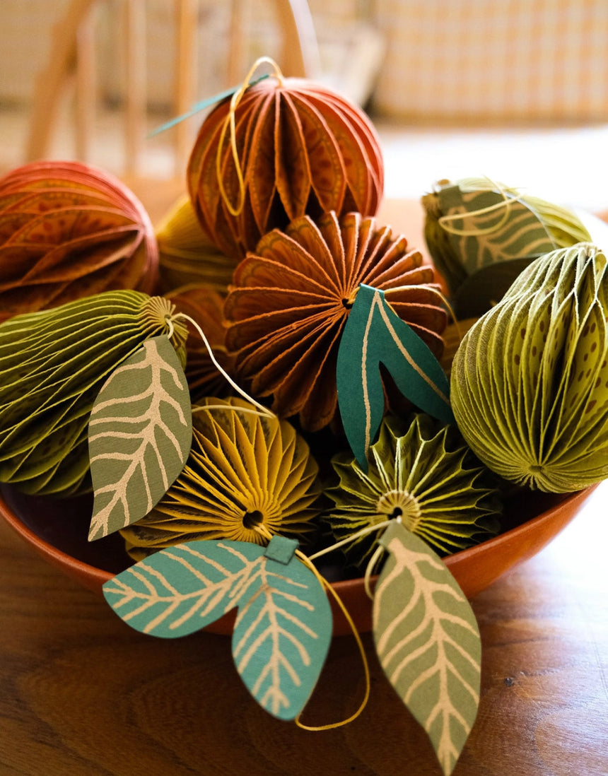 Orange Honeycomb Decoration, East End Press