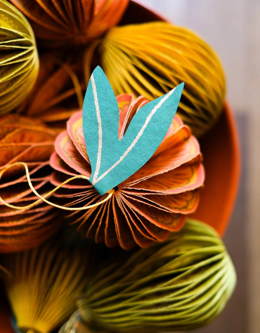 Orange Honeycomb Decoration, East End Press